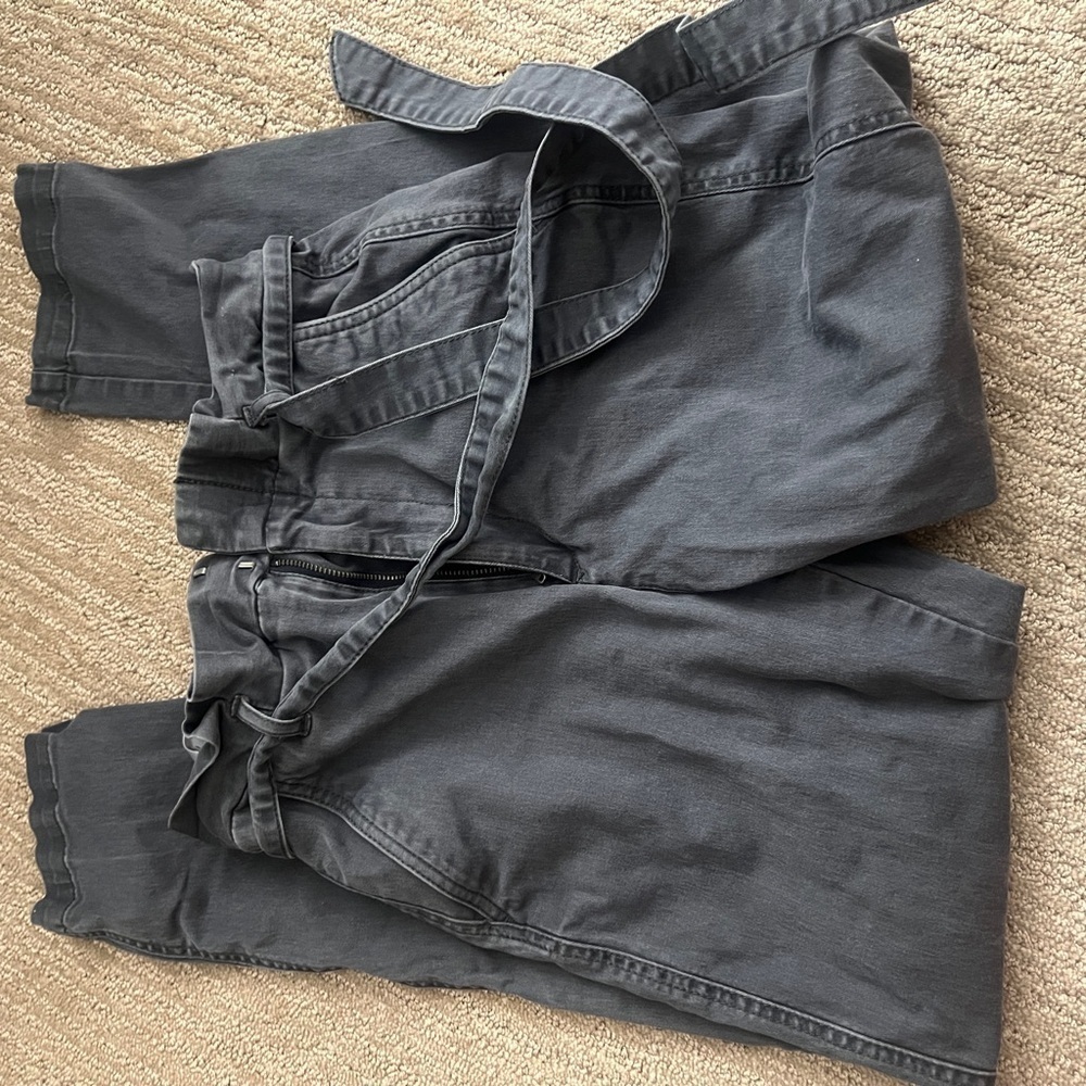 Express Charcoal High-Rise Pants